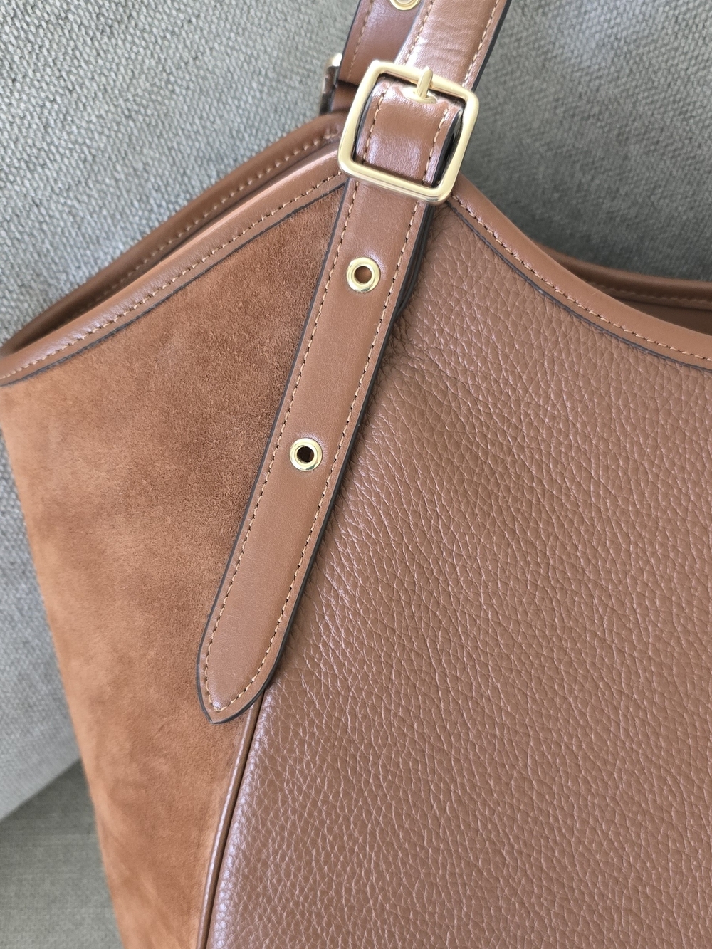 Coach Brown Leather & Suede Adjustable-strap Shoulder Bag - Picture 3 of 8